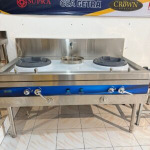 Kompor Kuali Range 2 Tungku High Pressure