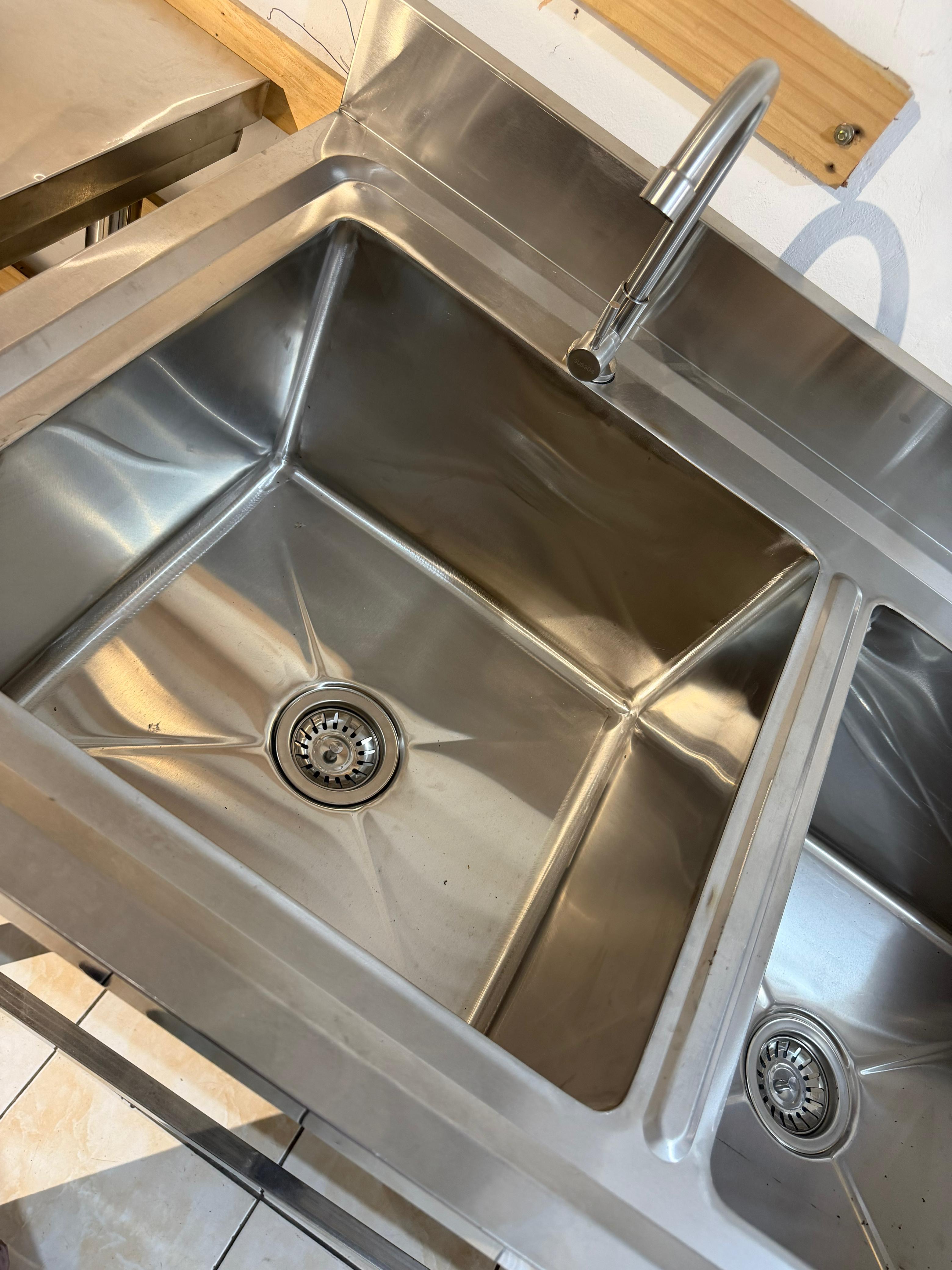 Double Sink Stainless Steel / Wastafel Cuci Piring 2 Bak - Gambar 6