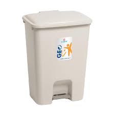 Tempat sampah injak  plastik	30x18x41cm