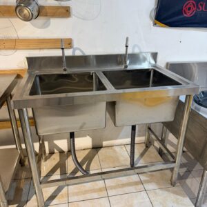 Double Sink Stainless Steel / Wastafel Cuci Piring 2 Bak