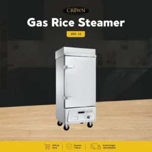 Rice Steamer Gas 12 Tray Crown Garansi