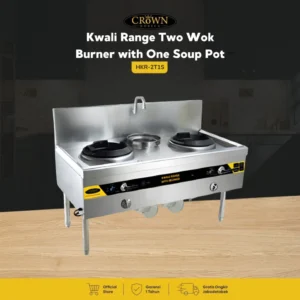 Kwali Range 2 Wok Burner with 1 Soup Pot