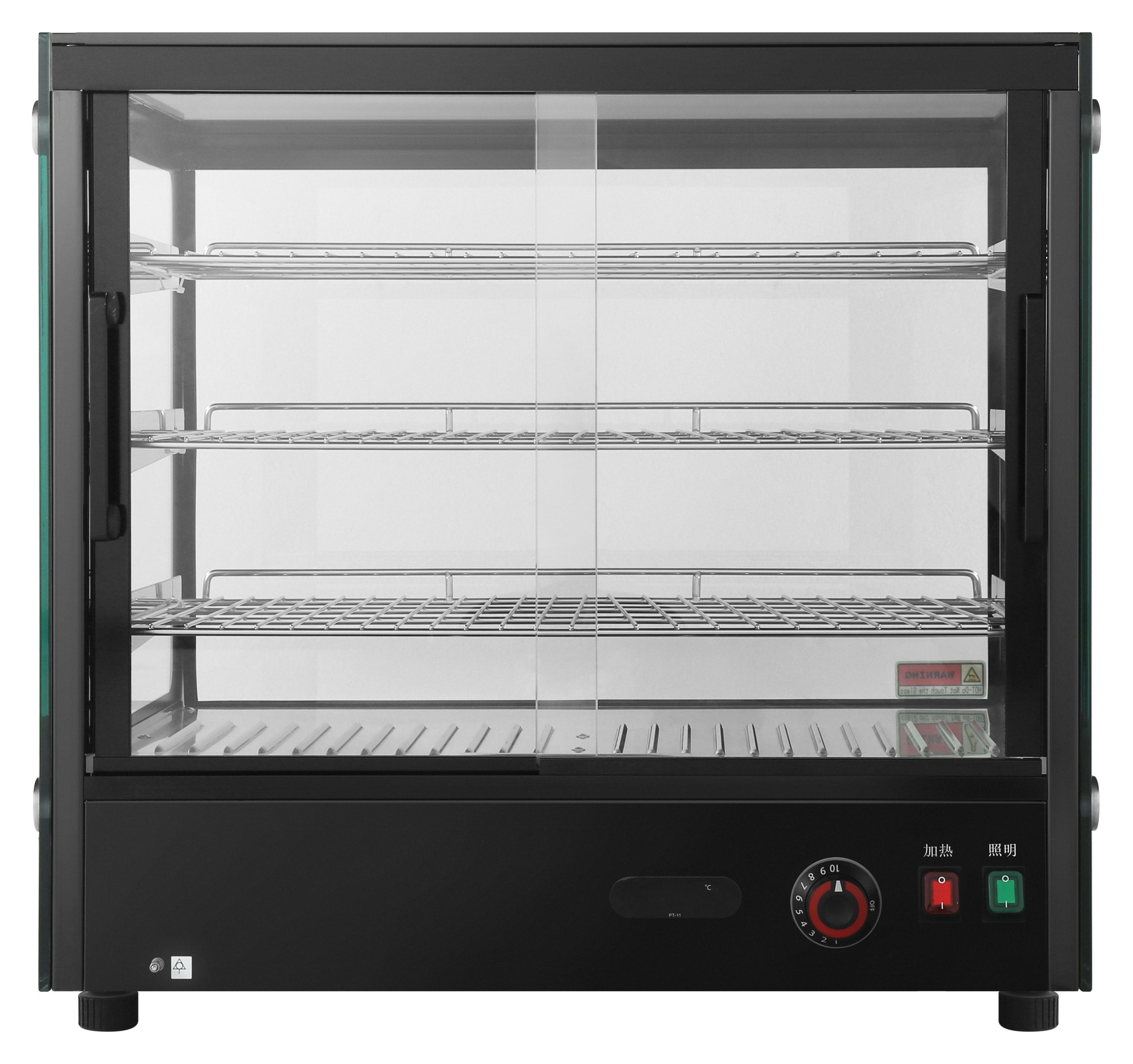 Hot Display Case – 700mm Square, Countertop - Gambar 2